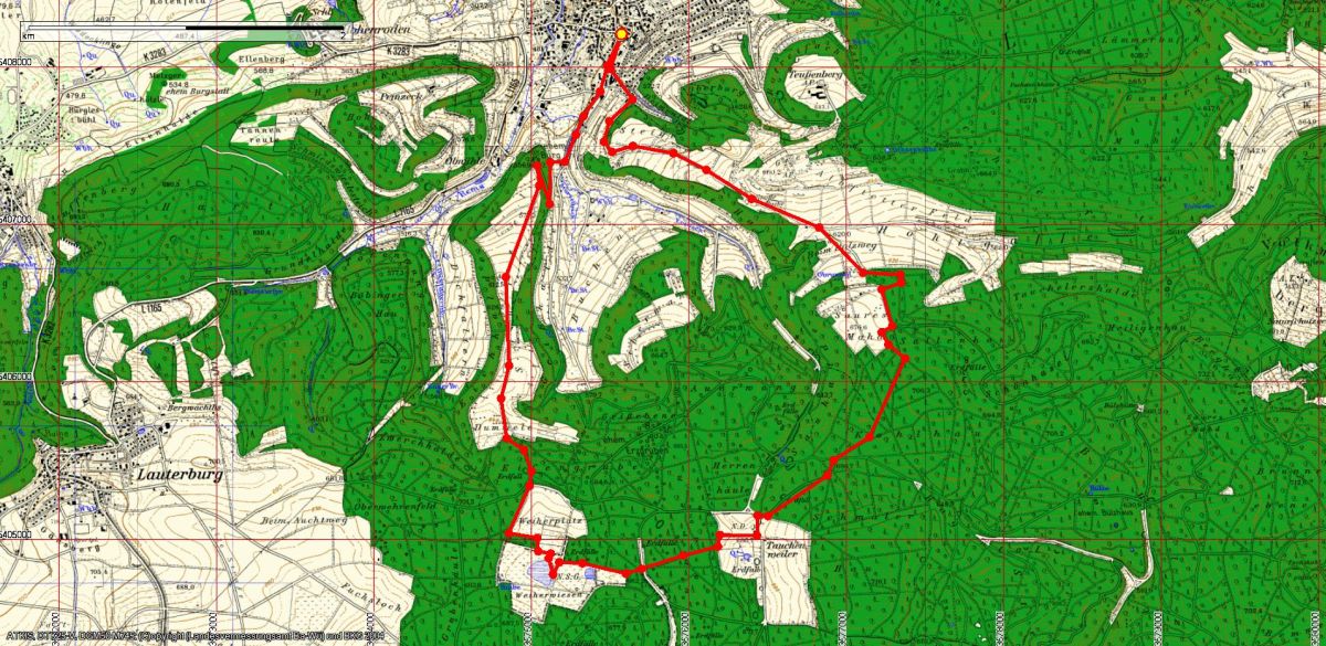 Essingen-Weiherwiesen-Tauchenweiler Essingen-Weiherwiesen-Tauchenweiler