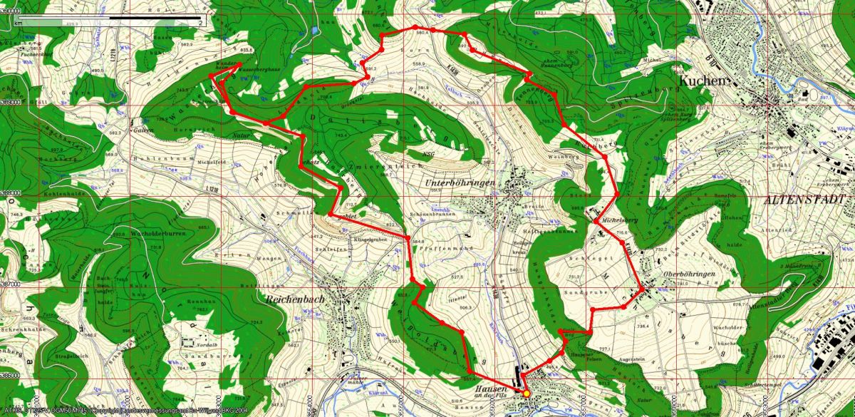 Hausener Wand und Wasserberg Hausener Wand und Wasserberg